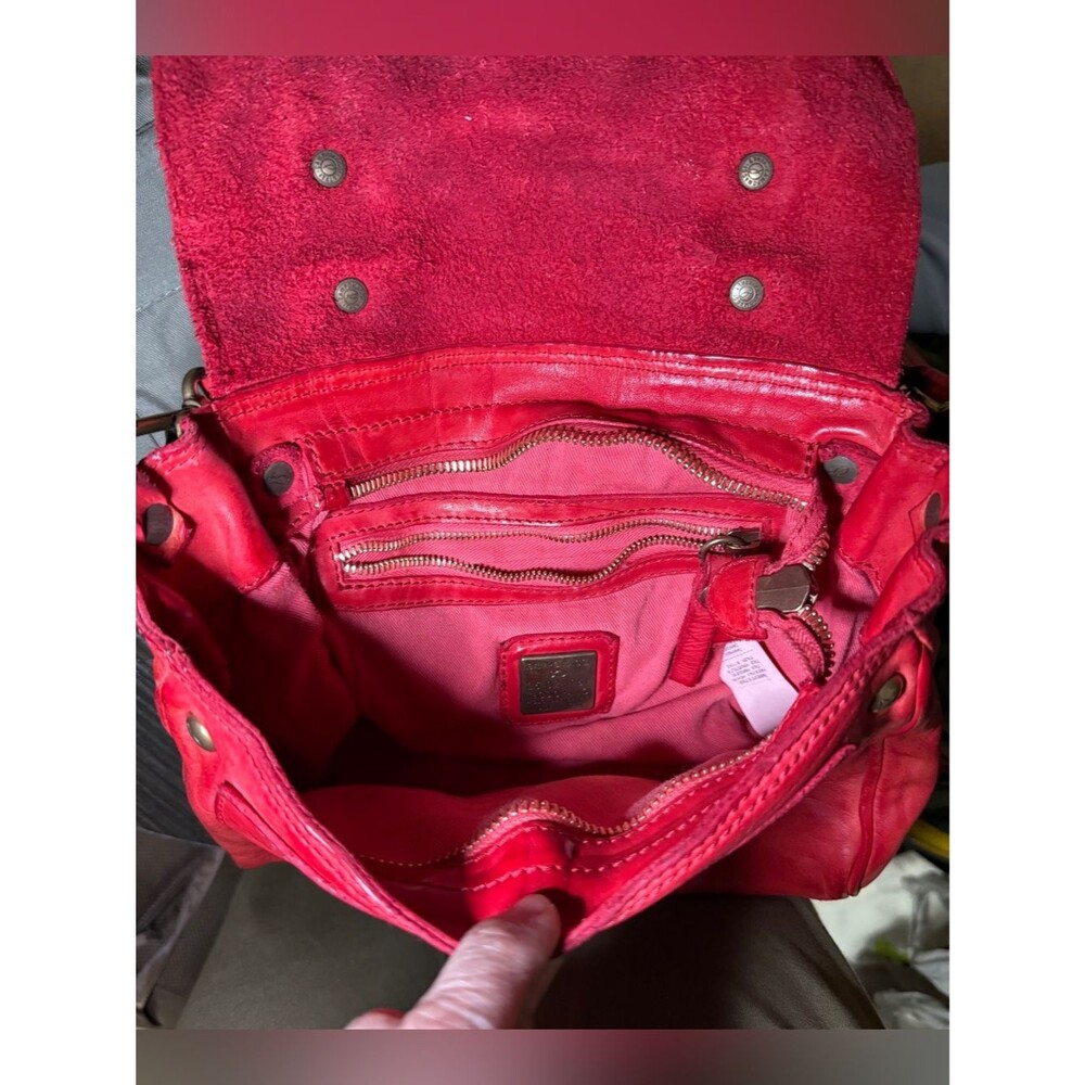 Campomaggi DIONE purse 
Medium briefcase 'Dione' in red leather - Picture 4 of 8